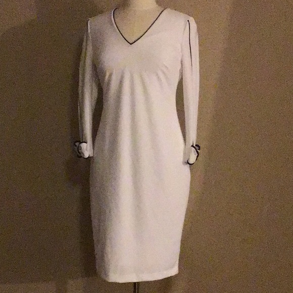 Calvin Klein Dresses & Skirts - Calvin Klein women’s white black dress size 6 S M